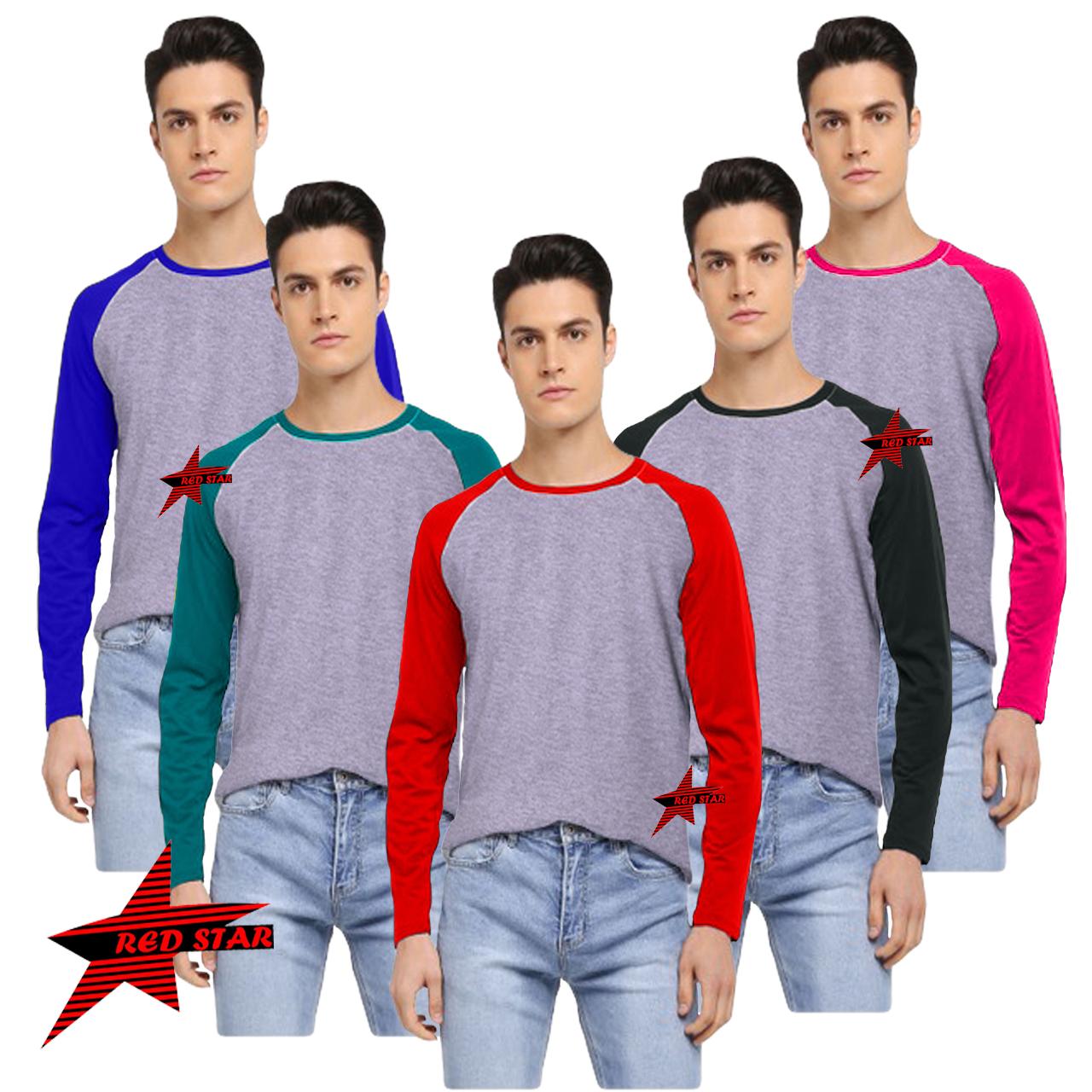 redstar |Raglan polos lengan panjang/kaos pria raglan | kaos distro | baju pria