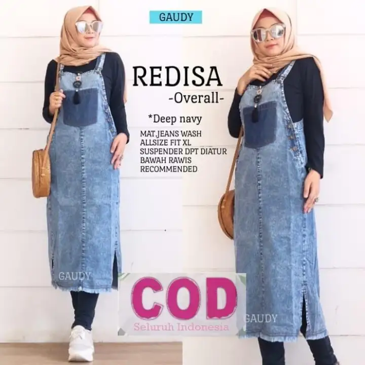 30+ Ide Keren Overall Jeans Rok Hijab