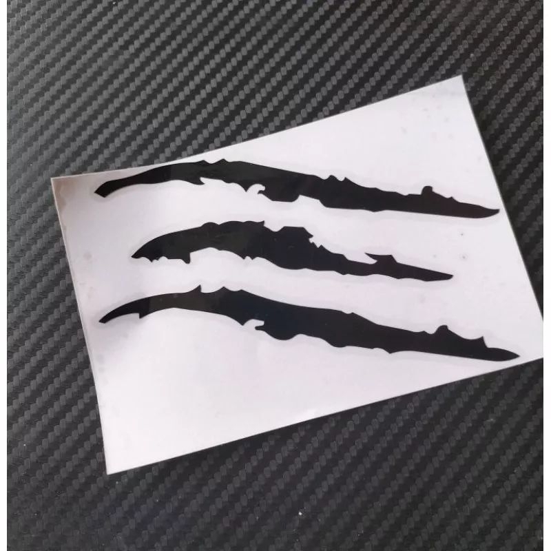 stiker cutting cakar monster stiker lampu motor stiker lampu mobil ...