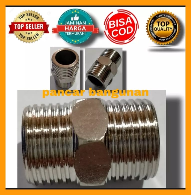 double-nepel-1-2-inch-double-nipple-1-2-inch-asli-kuningan-fitting