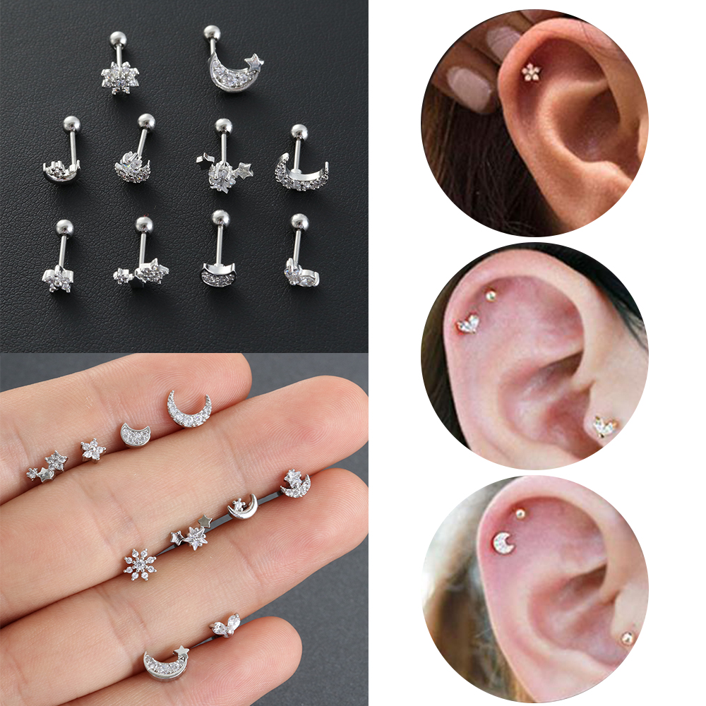 Small Barbell Bar Body Piercing Jewelry 