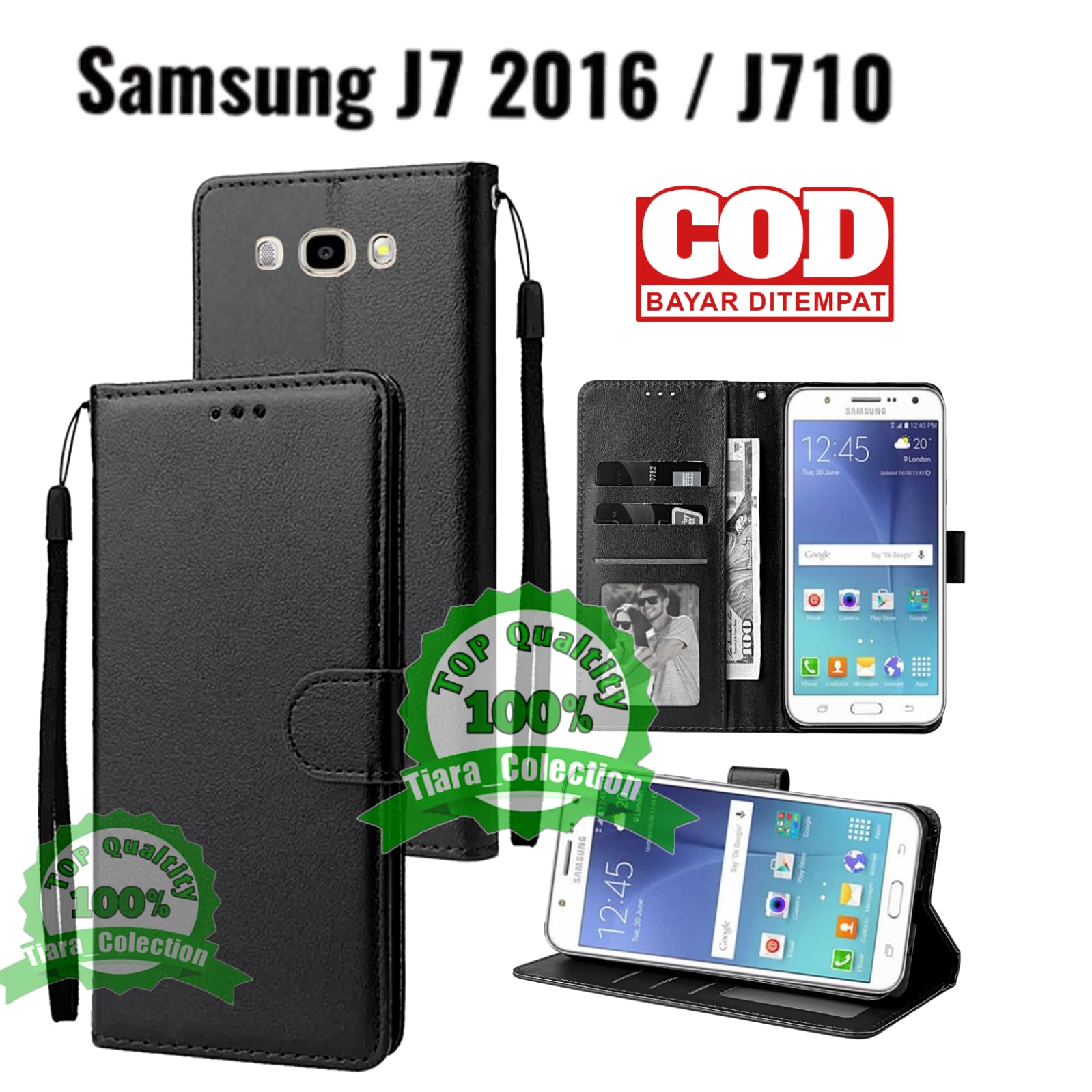 SAMSUNG GALAXY J7 2016 SM J710 FLIP LEATHER CASE PREMIUM-FLIP