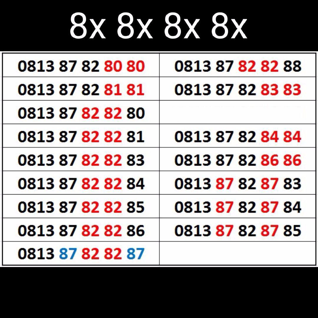 nomor cantik kwartet 8x 8x 8x 8x kartu perdana telkomsel simpati nocan