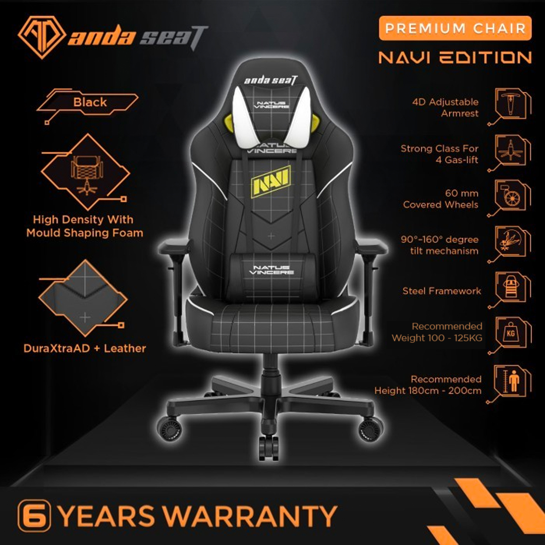 Natus Vincere Navi Gaming Chair AndaSeat X NAVI Natus X Vincere)