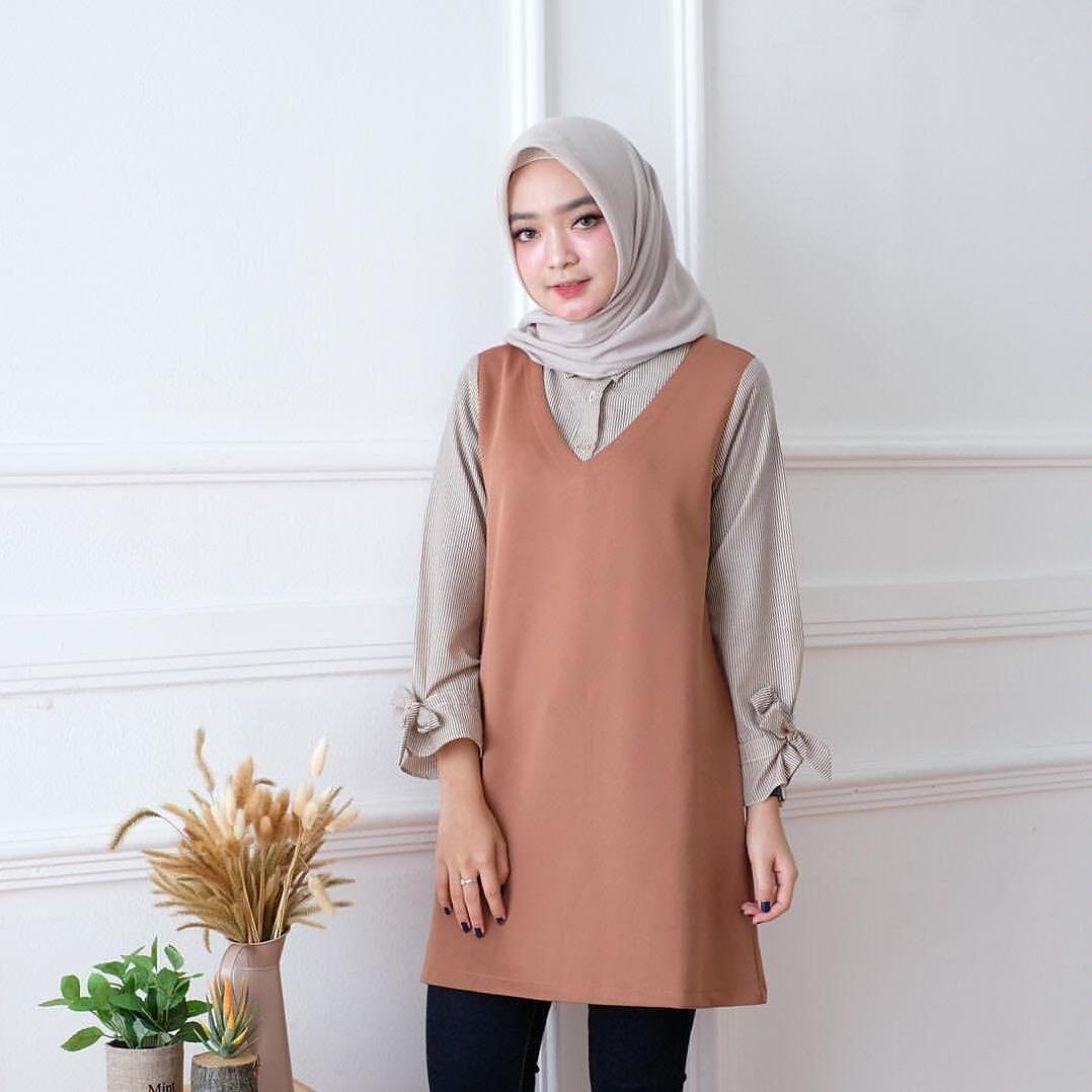 tunik wanita melda top