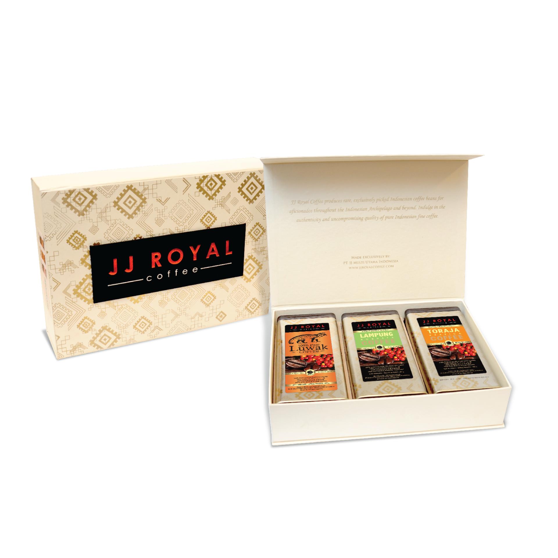 Diskon Spesial 3-Tin Gift Set JJ Royal Best Seller Coffee Package - PRE
ORDER