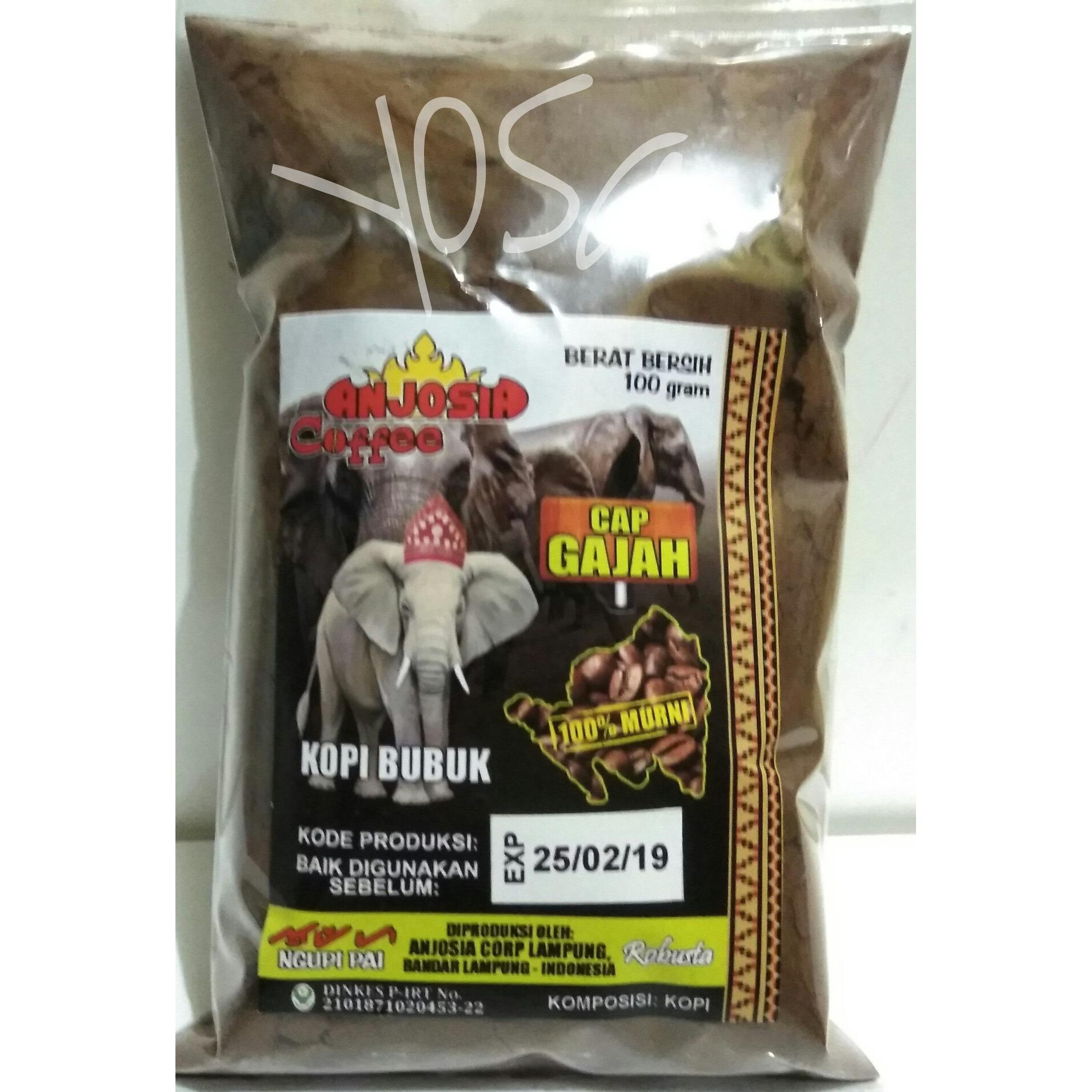 ANJOSIA Kopi Lampung Cap Gajah Bubuk 100gr - Murah