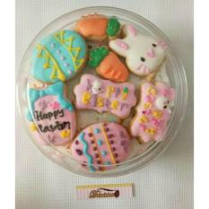 fancy cookies - kue kering hias icing karakter paskah - easter bunny eggs