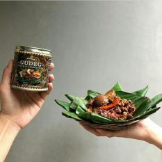 Gudeg bagong telur dan ayam suwir kemasan kaleng khas jogja