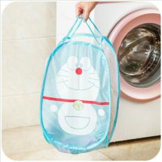 keranjang baju kotor doraemon biru