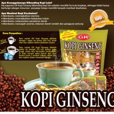 Kopi Ginseng GK isi 20 Sachet