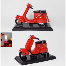 Korek Api Antik Unik Model Skuter Vespa - Merah