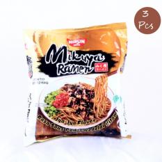 Nissin Mikuya Ramen Rasa Saus Pedas Kedelai Hitam 3 Pcs