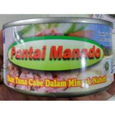 Pantai Manado Ikan Tuna Kaleng dengan Cabe dalam Minyak 180 gr 5 kaleng