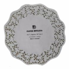 PAPER DOYLEYS PUTIH 10.5 INCH - KERTAS RENDA - ALAS TOPLES - KERTAS HIAS UNDANGAN - SCRAPBOOK PAPER