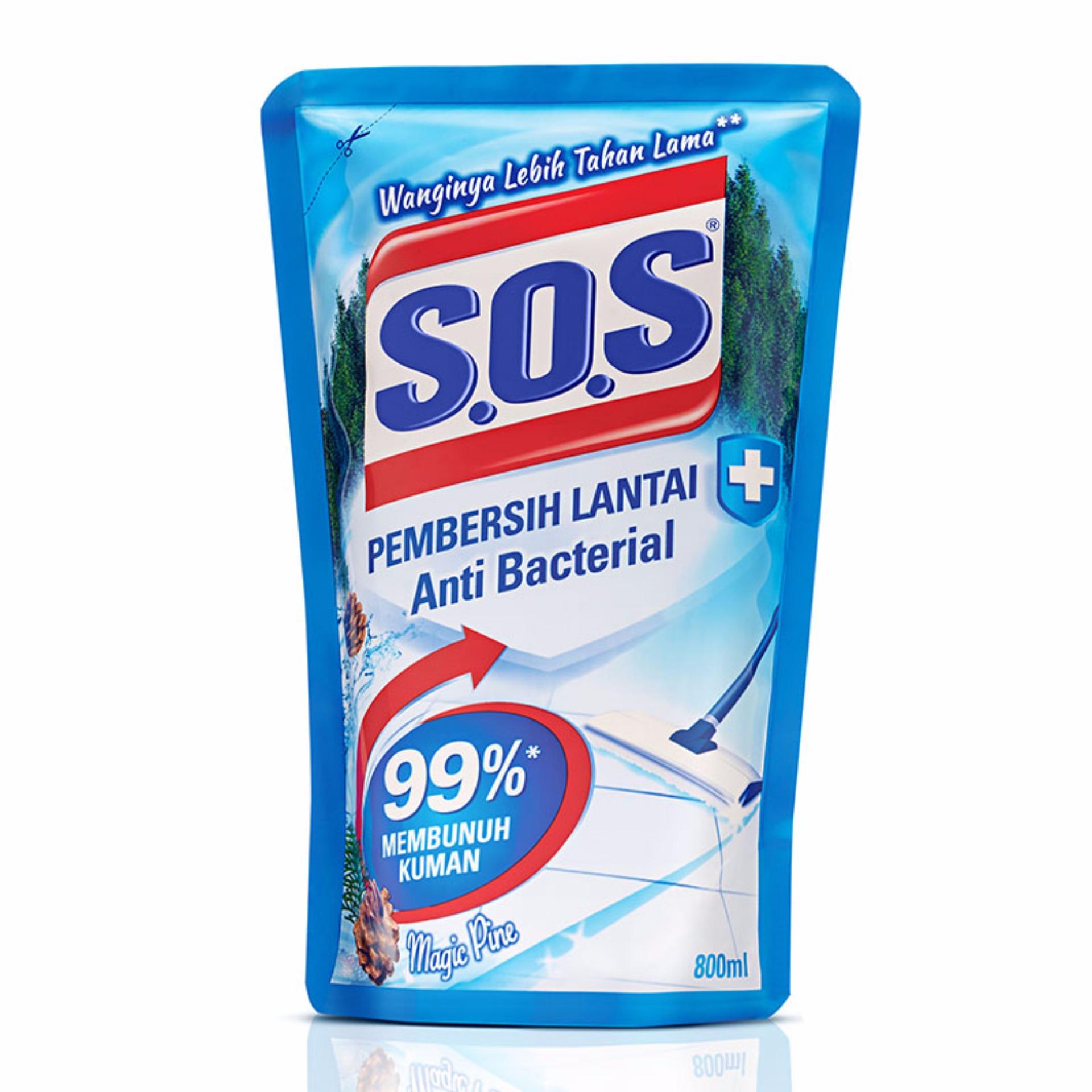 S.O.S Pembersih Lantai Magic Pine 800 ml Refill