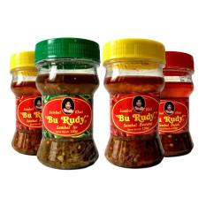 Sambal Bu Rudy Khas Surabaya - Sambal Bawang 1 btl + Ijo 1 btl + Bawang 1 btl + Bajak 1 btl