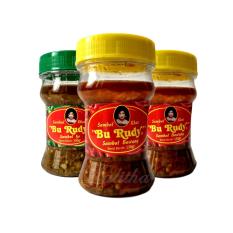 Lalitha Sambal Ijo + Sambal Bawang Bu Rudy / Sambel Bu Rudi / Lebih Nikmat Dari Saus Sambal Roa Matah Mertua Pecel Teri Terasi dan Rujak / Letakkan di Tempat Sambal atau Botol Sambal / Sambal Ijo + Bawang 2btl