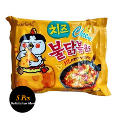 Samyang Cheese Hot Spicy Chicken Ramen Noodles Paket Isi 5 pcs