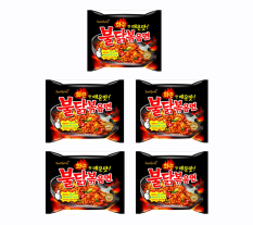 Samyang Hot Chicken Ramen Spicy 140 Gr - Mie Goreng Instan Pedas Rasa Ayam - 5 Pcs