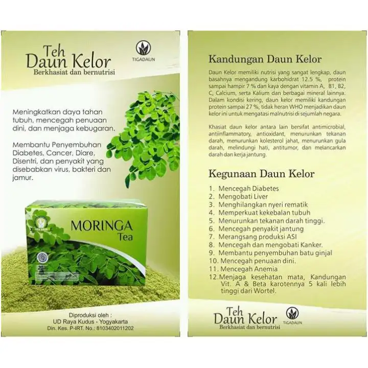 Teh Daun Kelor Minuman Kesehatan Lazada Indonesia