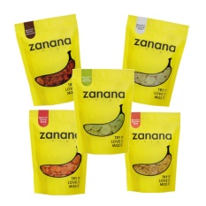 Zanana Chips - Cemilan Keripik Pisang - Mix Varian - 200gr x 5pcs