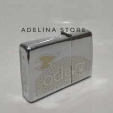 Zippo Classic Chrome Denting 2 x Motif TULISAN KEBAWAH