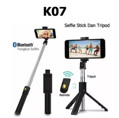 Tongsis Selfie Tripod K07 standing with Remote Bluetooth K07 Selfie Stick Tongsis With Bluetooth Tripod Standing Wireless Bluetooth Tripod Stand Selfie Stick