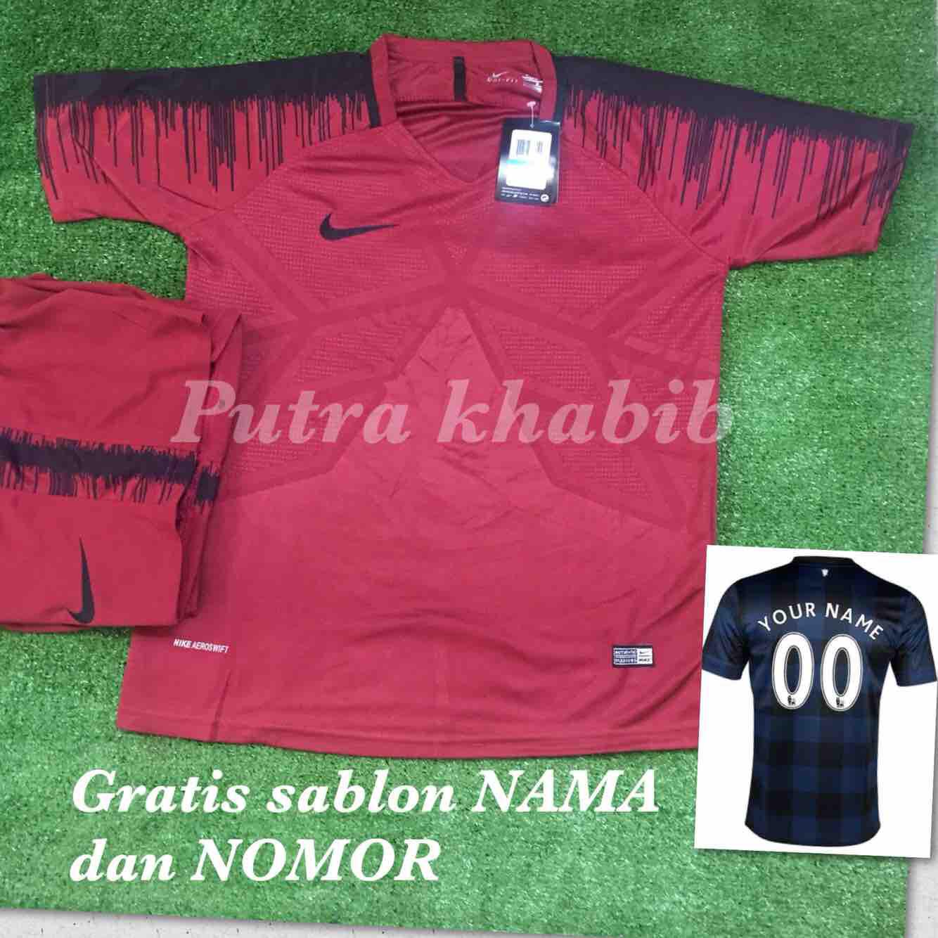 Putra Khabib - Gratis sablon Nama dan Nomor/ stelan futsal dan sepakbola IMPORT termurah