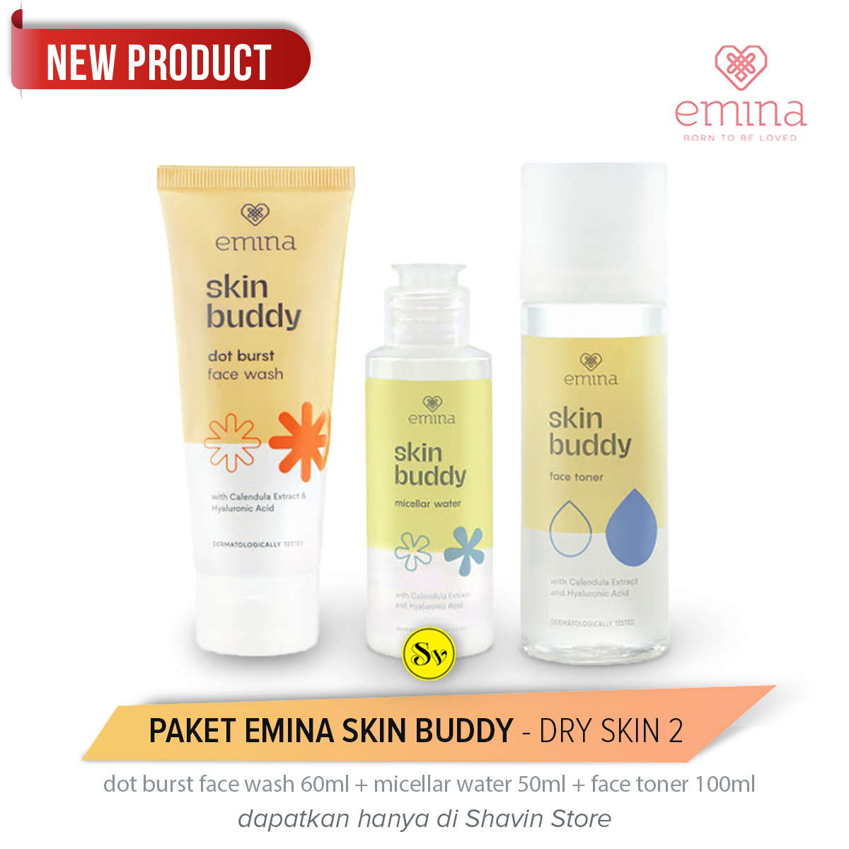 Paket Emina Skin Buddy For Dry Skin 3pcs Paket Skincare Emina Skin