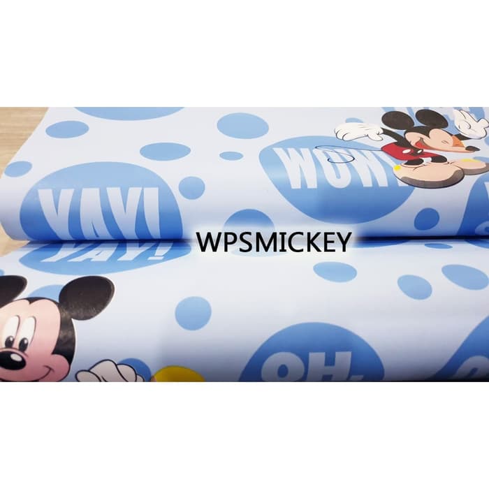 Terbaru Wpsmickey Blue Mickey Mouse Wallpaper Walpaper Sticker Dinding Exclusive