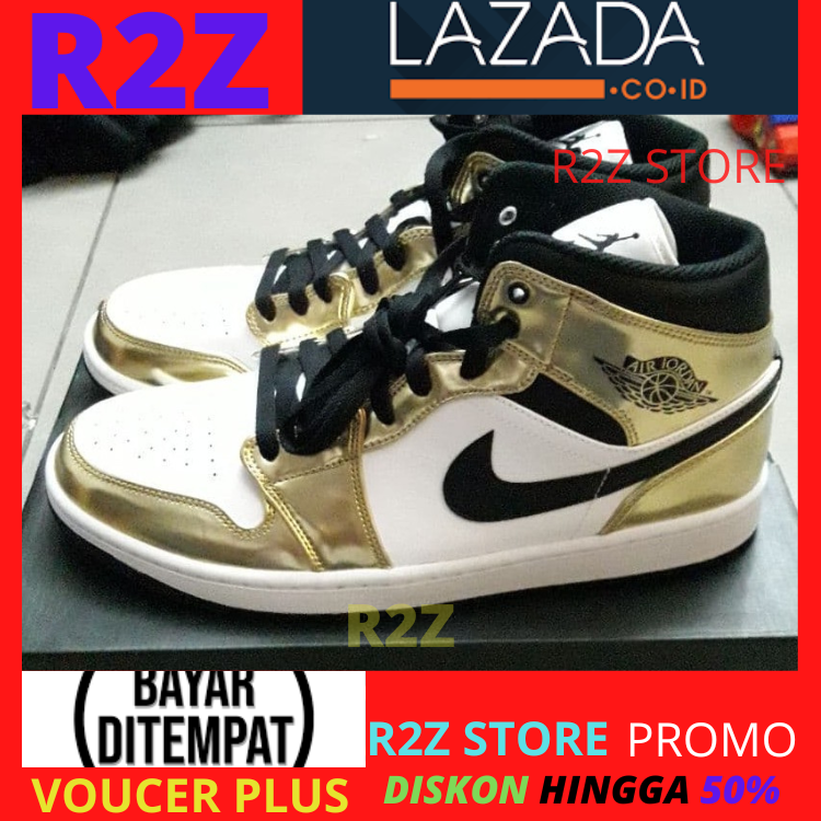 nike white black gold