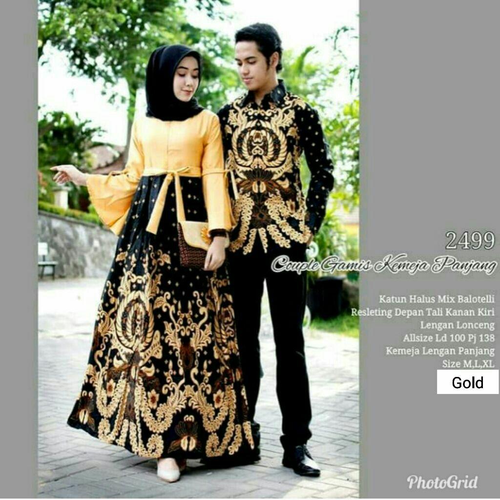 Model Gamis Couple Batik
