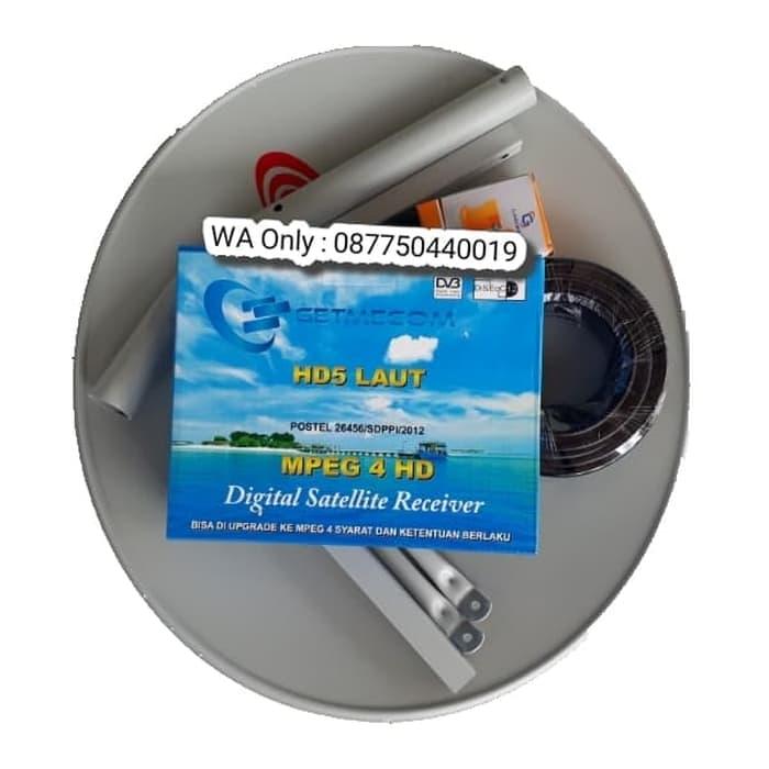 Antena Parabola Mini & Receiver Ninmedia Lengkap Siap Pasang