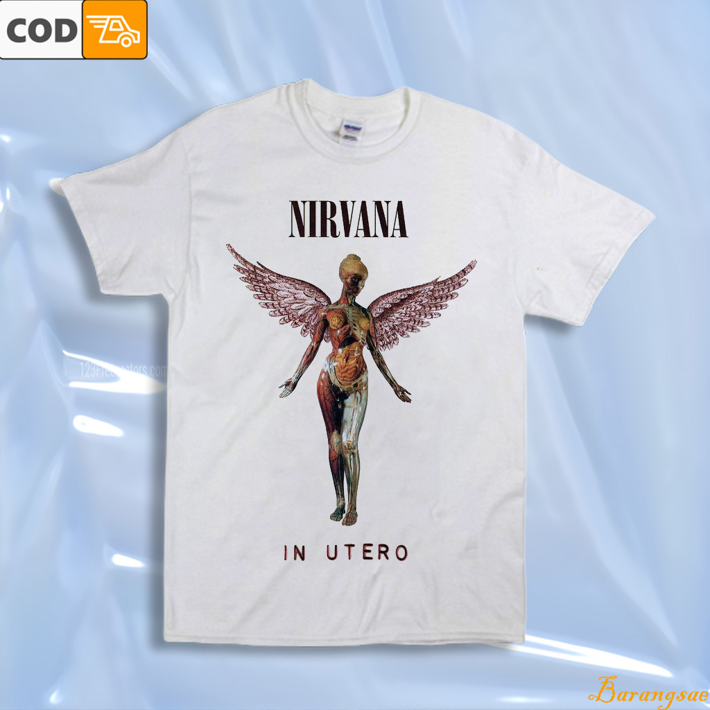 NIRVANA IN UTERO KAOS BAND MUSIK T 