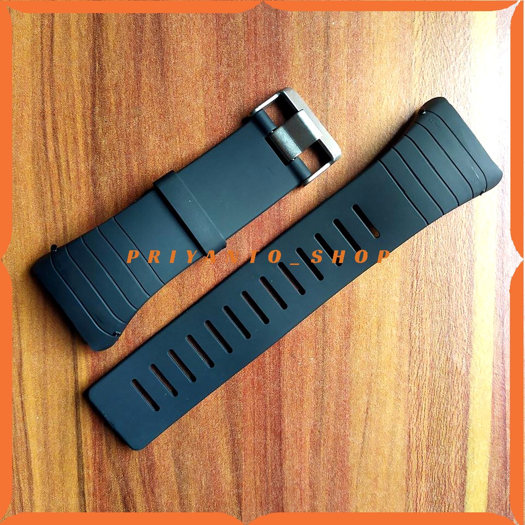 Strap Tali Jam tangan Rubber Suunto Core Sunto Core Hitam Dan