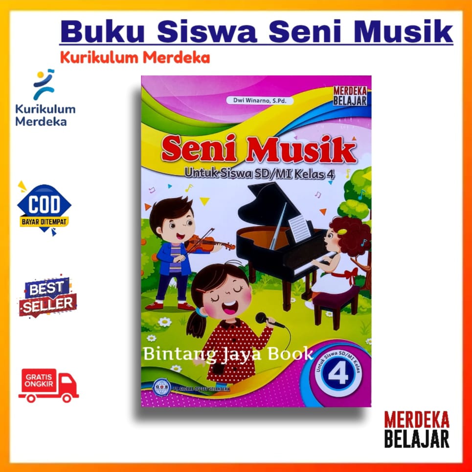 Buku Siswa Seni Musik Sd Kelas 4 Kurikulum Merdeka Buku Seni Musik