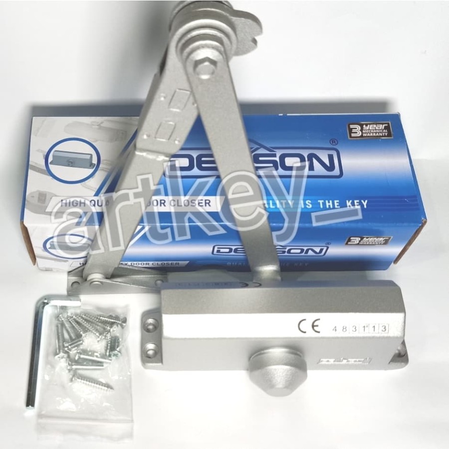 Door Closer Dekson 300 Series type 302 HOLD OPEN (HO) SILVER Lazada