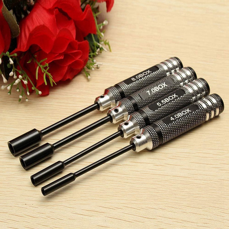 4Pcs Hex Nut Drivers Screw Driver Tools Kit Set For RC Helicopter RC ...