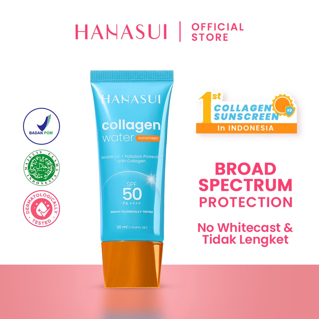 HANASUI Collagen Water Sunscreen SPF 50 BPOM | Lazada Indonesia