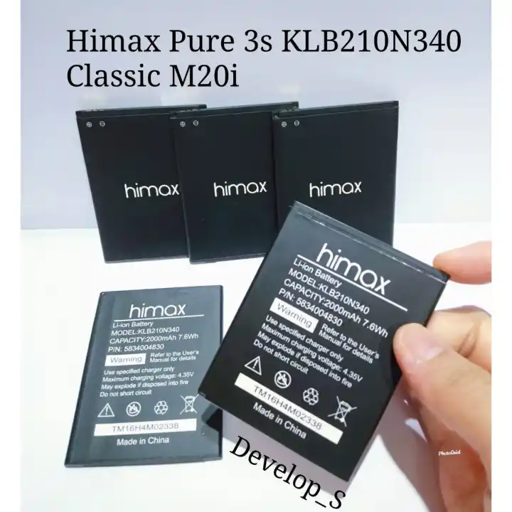 Baterai Himax Pure 3s Klb210n340 Classic M20i Batre Batrai Battery Lazada Indonesia