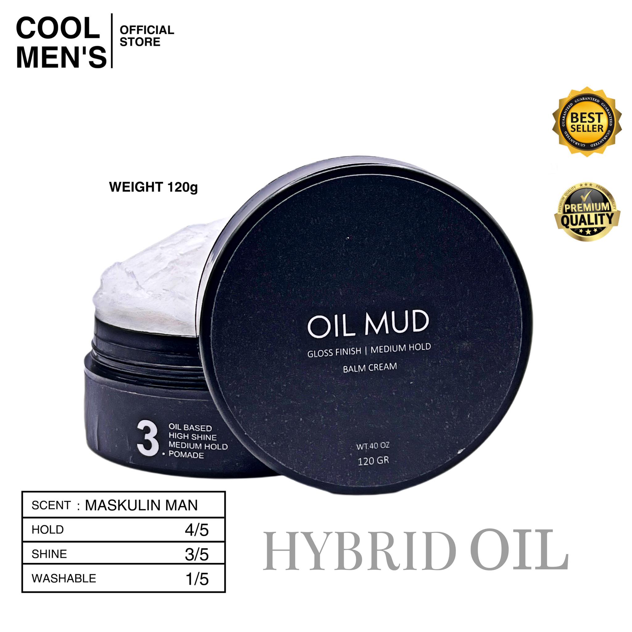OIL MUD | hybrid oil untuk rambut kering dan susah di atur / Pomade oil