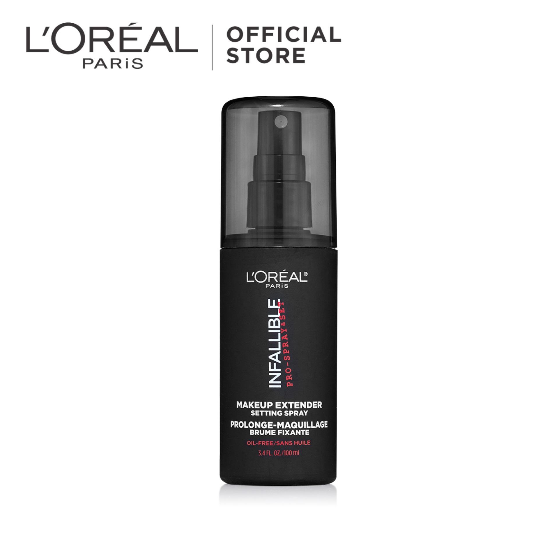 L'Oreal Paris Infallible Makeup Extender Setting Spray -  by L'Oreal Paris Makeup  Setting Spray Loreal   Matte For Normal to Oily Skin / Kulit Berminyak Long Lasting Light Weight Tahan Lama Ringan  Flawless