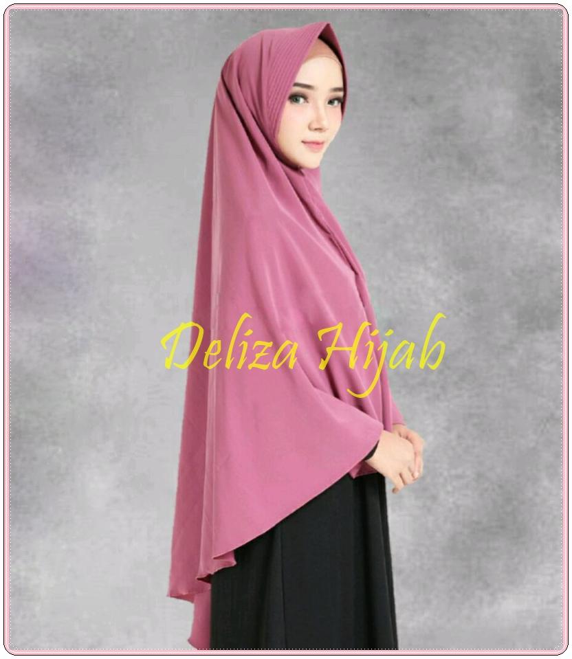 Jilbab / Hijab Khimar AIRA PINGUIN - Kerudung Jumbo Syari Instan Wolfis
