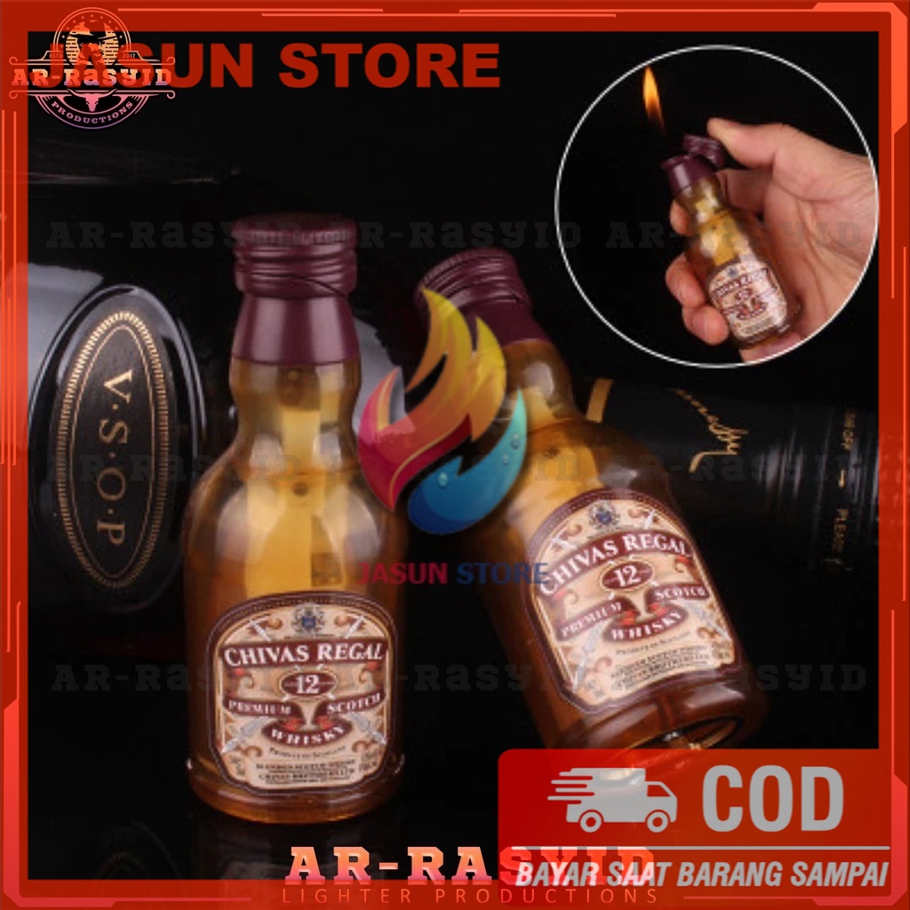 Korek Api Gas Pembuka Tutup Botol Model Botol Chivas Regal | Lazada ...