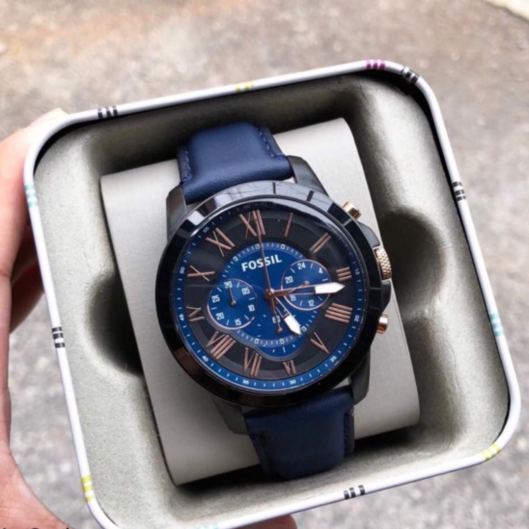 Fossil Grant Chronograph Navy FS 5061 