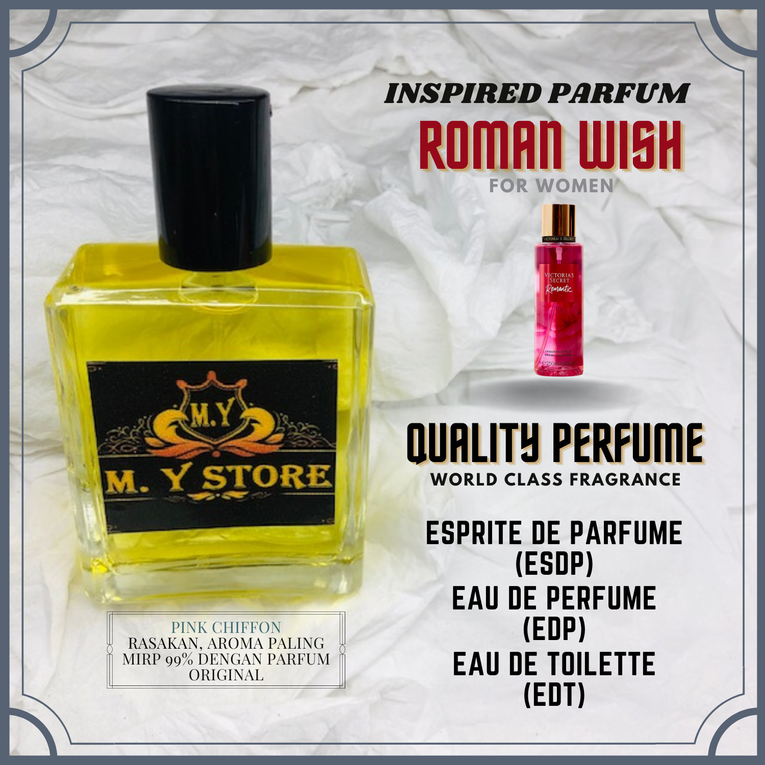 Parfum Wanita Import Original Tahan 24 Jam Parfum Romanwish Minyak Wangi Romantic Wish Tahan Lama Parfum Refill Unisex M Y Store Farfum Wanita Banyak Disukai Pria Lazada Indonesia