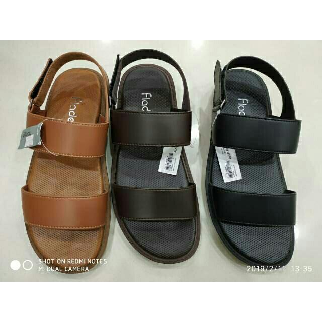 BARU !! SANDAL KASUAL PRIA 2 LINE FLADEO