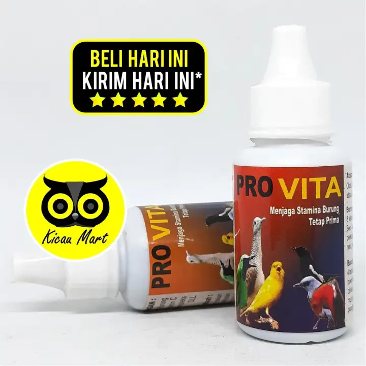 Kicau Mart Vitamin Obat Burung Pro Vita Provita Penambah Nafsu Makan Stamina Power Gacor Atasi Kurus Lesu Macet Bunyi Untuk Kenari Murai Kacer Lovebird Anis Dll Vtpvbs Lazada Indonesia