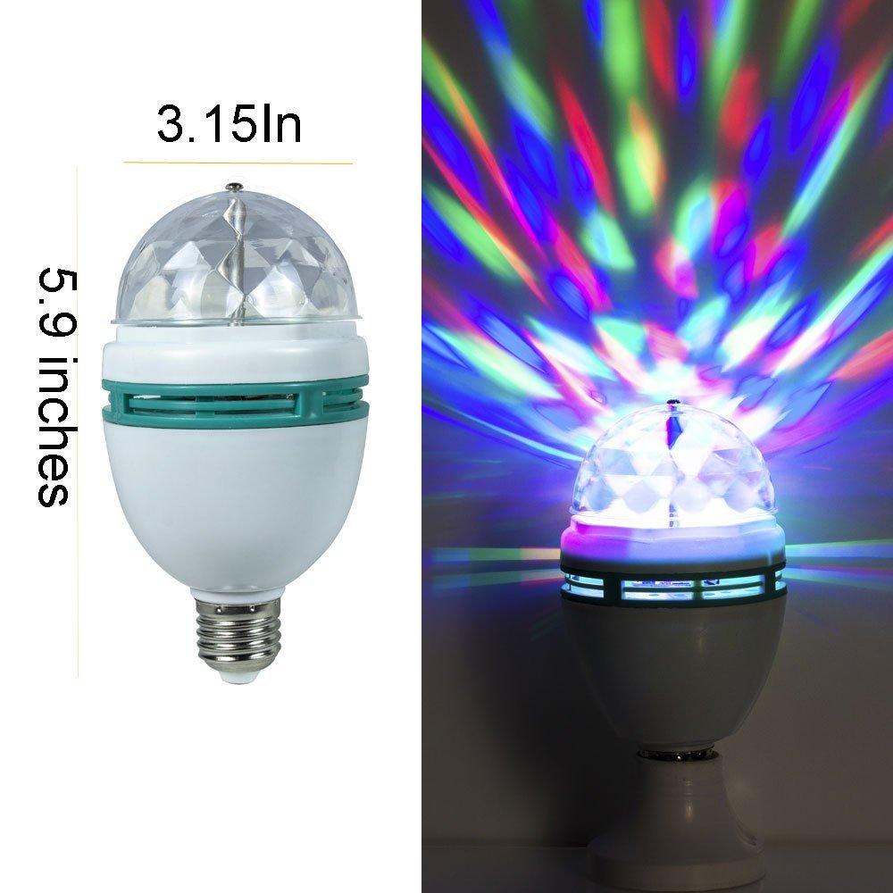Hbs Lampu Disco Led Bulb Party Light Lampu Hias Disko Kamar Full Colour Warna Warni Rotating Lamp 3 Watt Lazada Indonesia